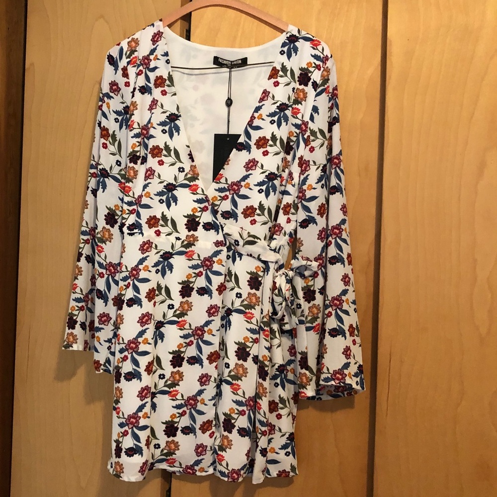 Floral Wrap Dress